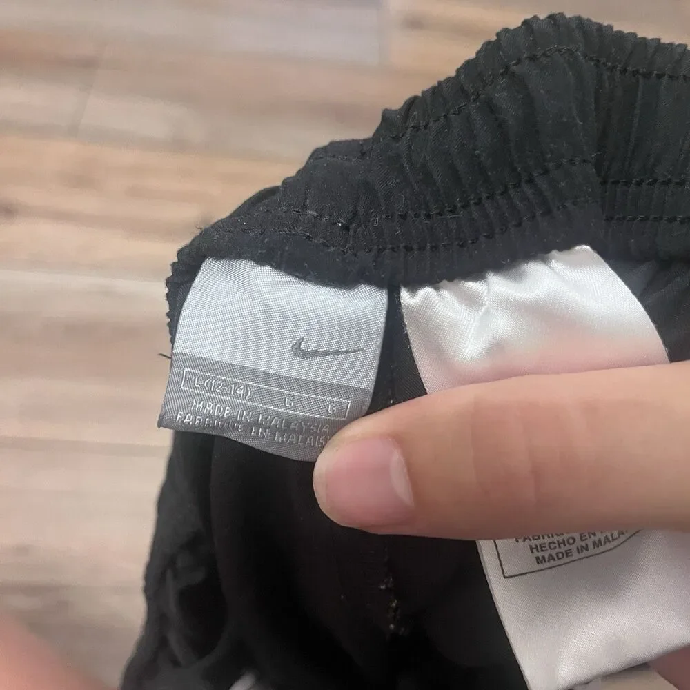 Nike Black Sweatpants with White Side Panels